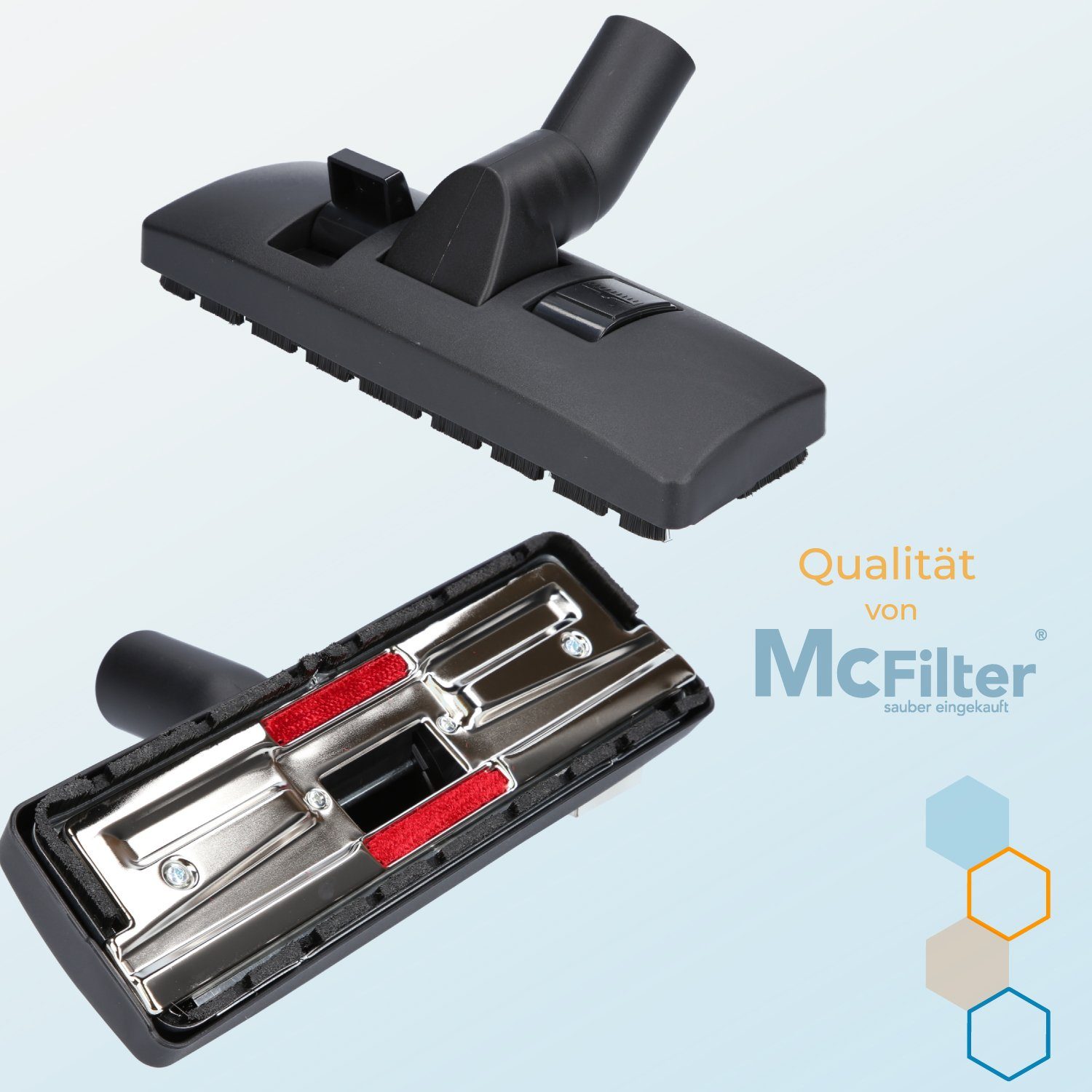 McFilter Kombidüse Universal passend für Miele Siemens Bosch Philips Thomas AEG usw., (1-tlg), Rohraußendurchmesser 32/35mm, Dreh-Kippgelenk, umschaltbar