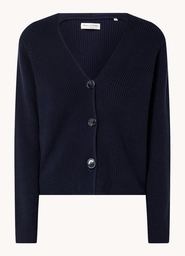 Marc O'Polo  Fijngebreid vest met V-hals