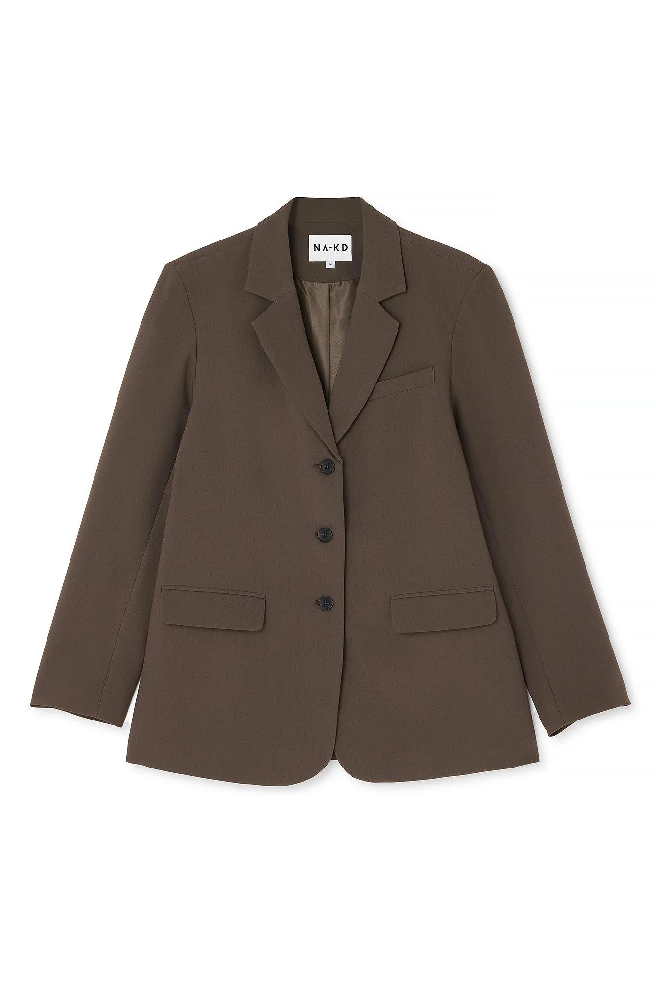 Oversize-Blazer mit drei Knöpfen