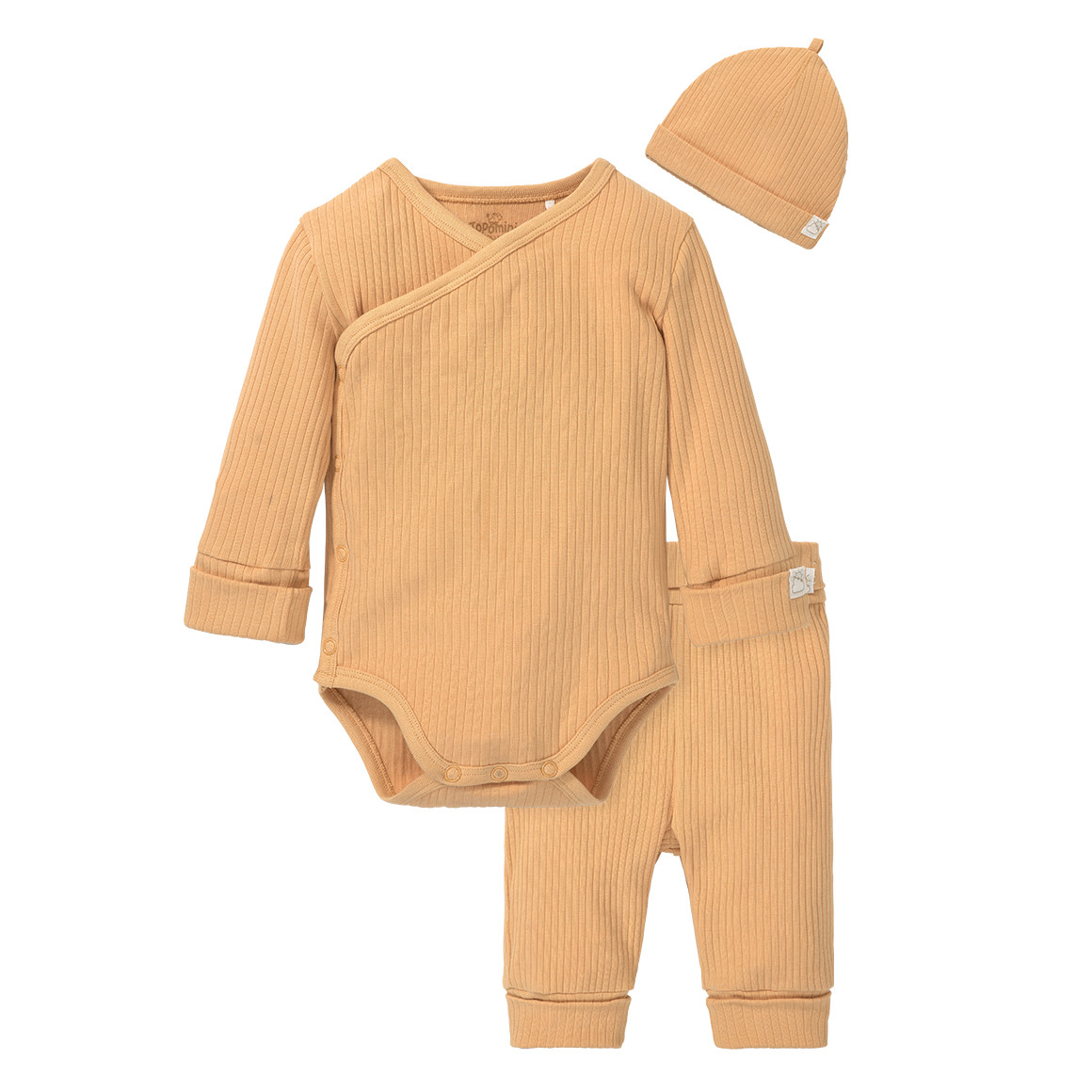 Newborn Wickelbody, Leggings und Mütze