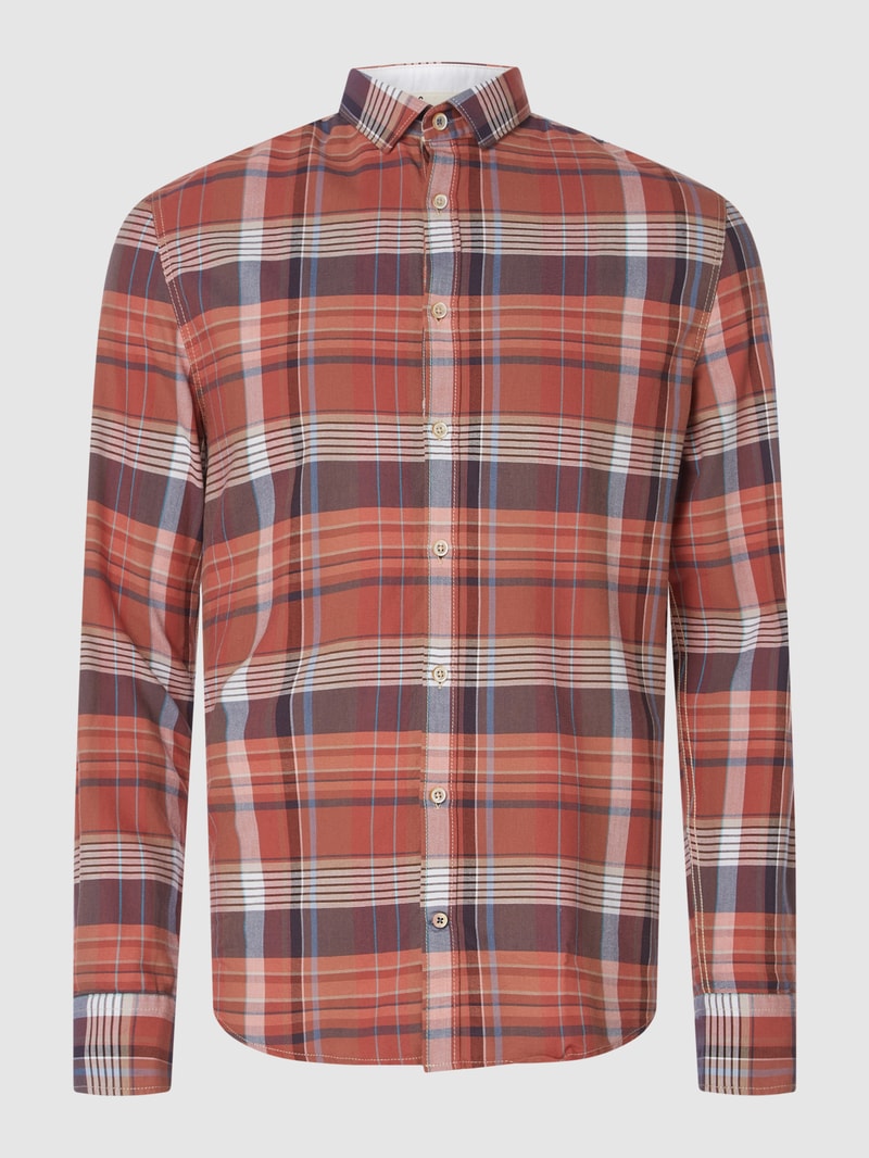 Regular Fit Business-Hemd aus Oxford in orange
