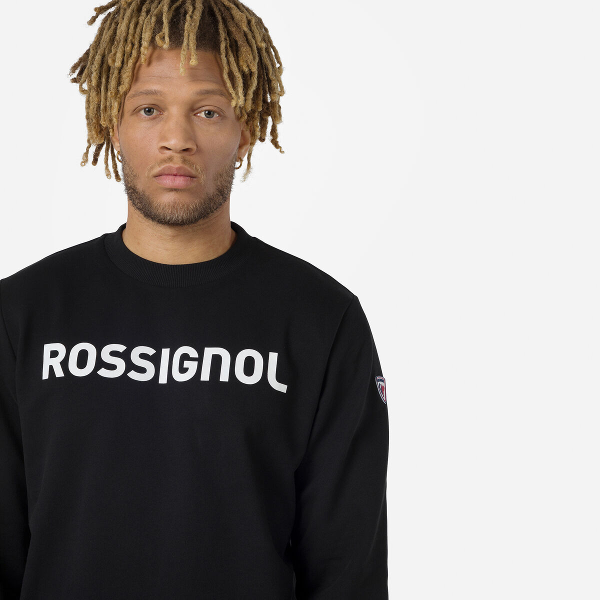 Herrensweatshirt mit Logo und Rundhalsausschnitt