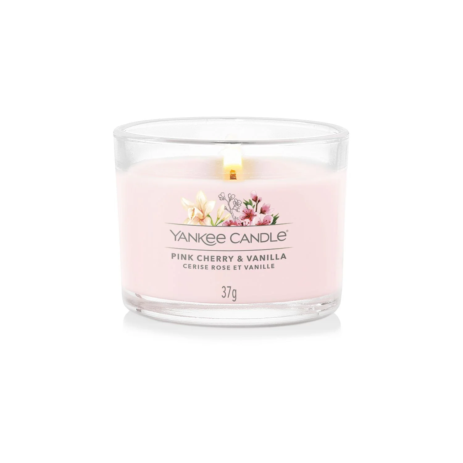 Filled Votive Candles Pink Cherry & Vanilla - Scented Candle