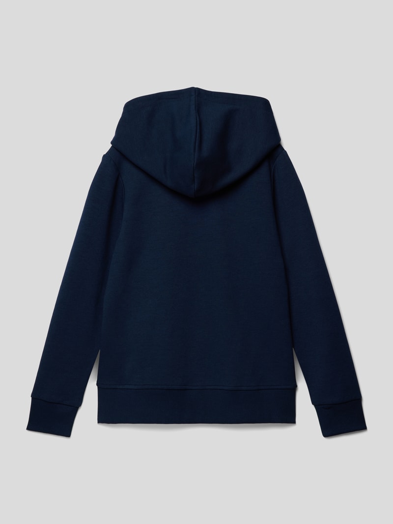 Sweatjacke mit Eingrifftaschen Modell 'BASIC' in marineblau