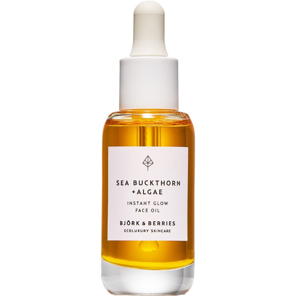 Björk & Berries Sea Buckthorn + Algae Instant Glow Face Oil Soin visage