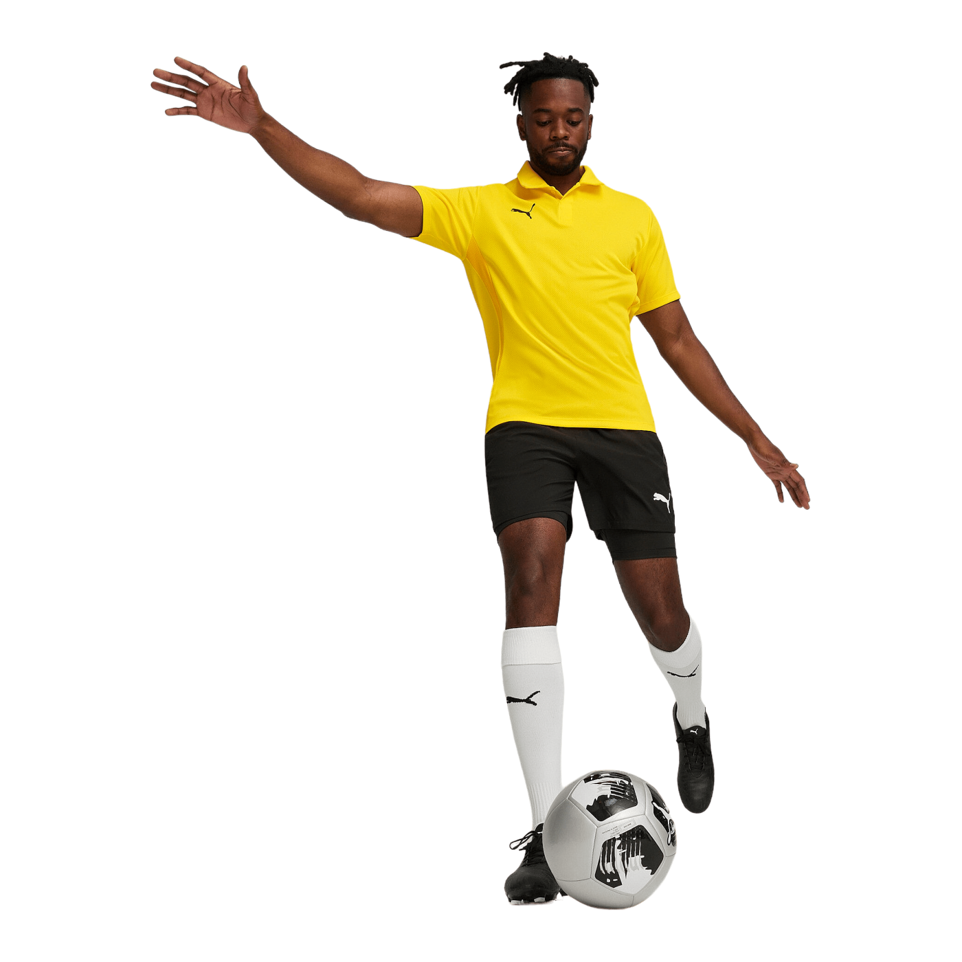 PUMA teamGOAL Polo Gelb F07