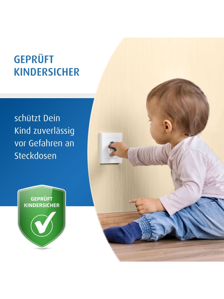 Reer [20 Stück] Steckdosenschutz schraubbar in Weiß ab 0 Monate günstig kaufen onesize