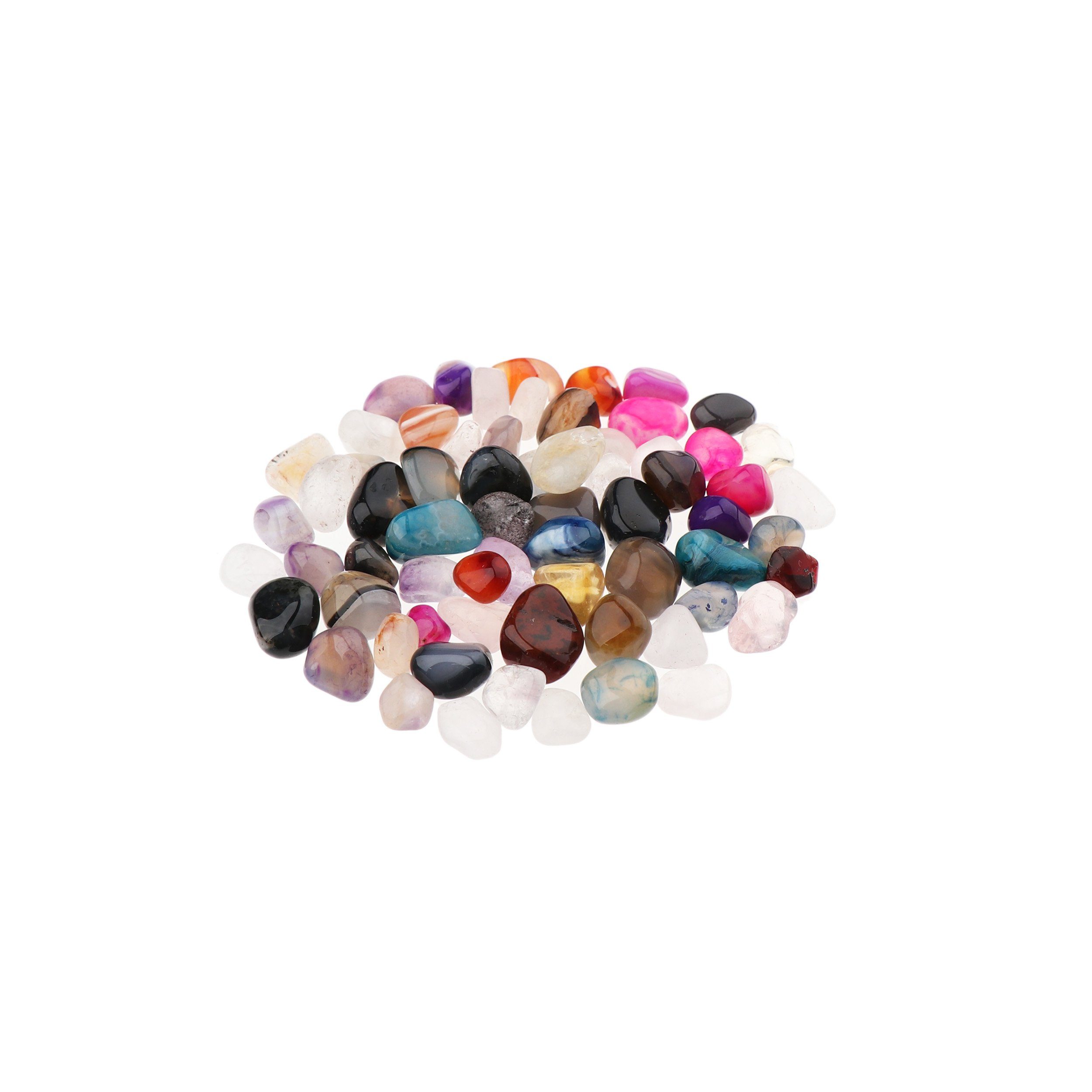 NKlaus Mineralstein 100g Trommelsteine Multi Mix 5 - 10 mm Heilsteine Edelsteine Schmuckst