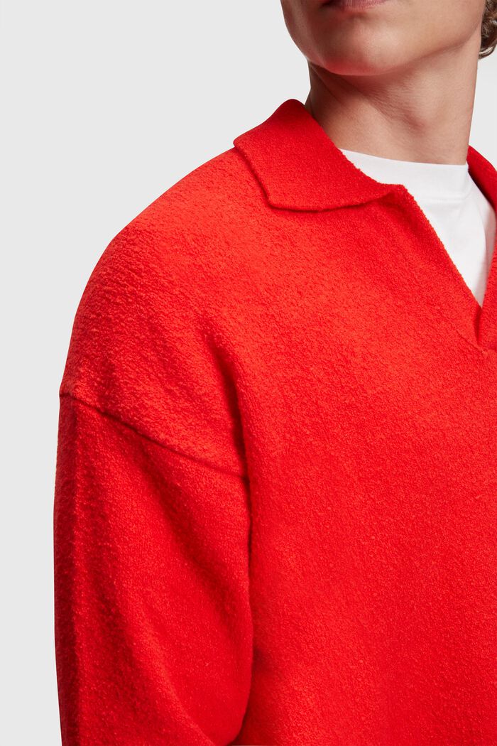 Pullover mit Polo-Kragen
