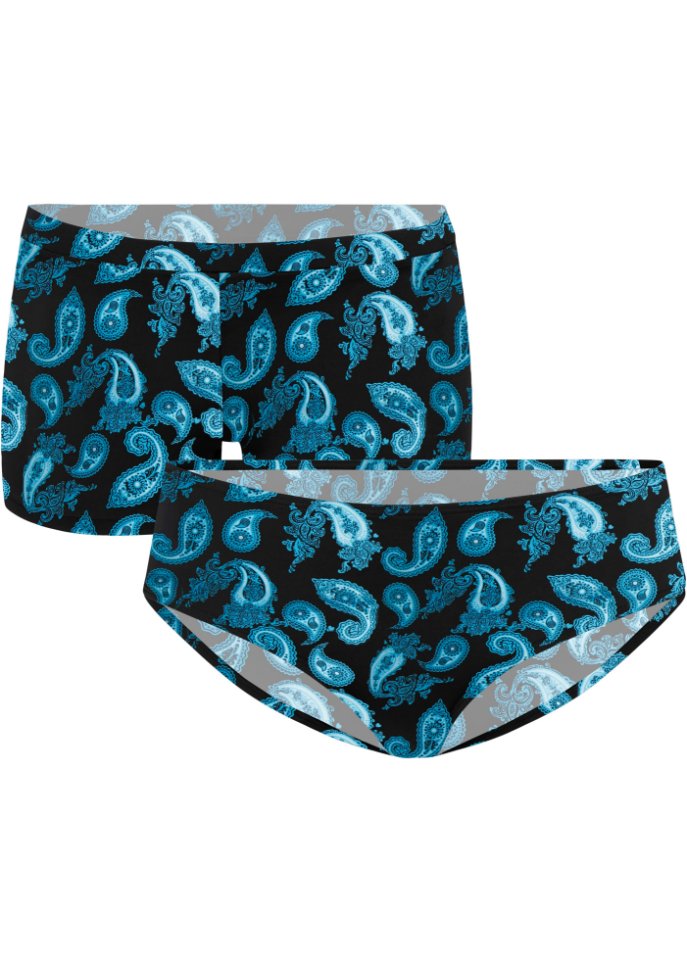 Bikinihose und Badeshorts (2-tlg.Set) aus recyceltem Polyamid