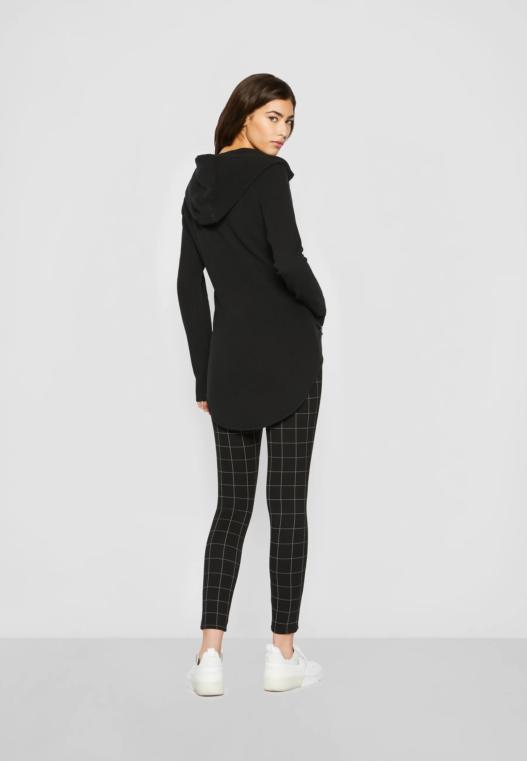 Sudadera con capucha y cremallera para mujer Urban Classics ATHLETIC INTERLOCK - Sudadera con cremallera