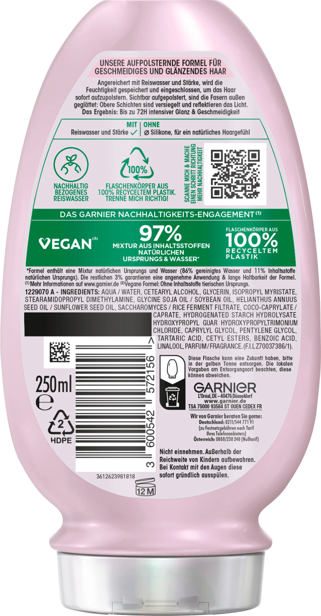 Conditioner Reiswasser Ritual & Stärke, 250 ml