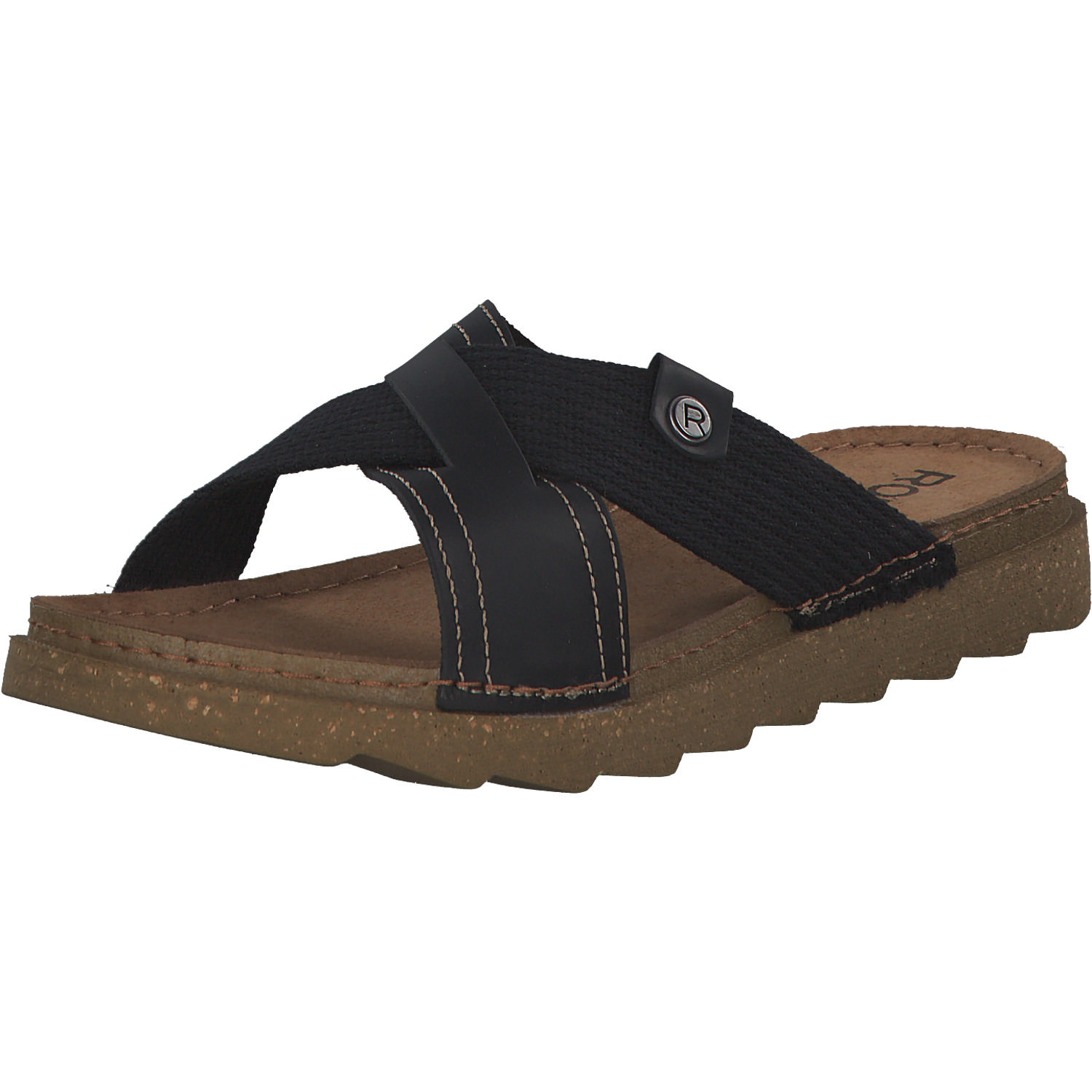 Rohde 5976, Pantoletten & Badeschuhe, Herren, Schwarz