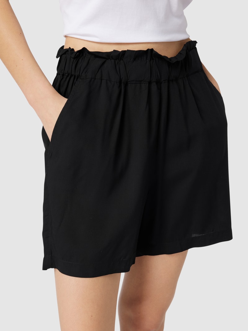 Bermudas mit Allover-Muster in schwarz