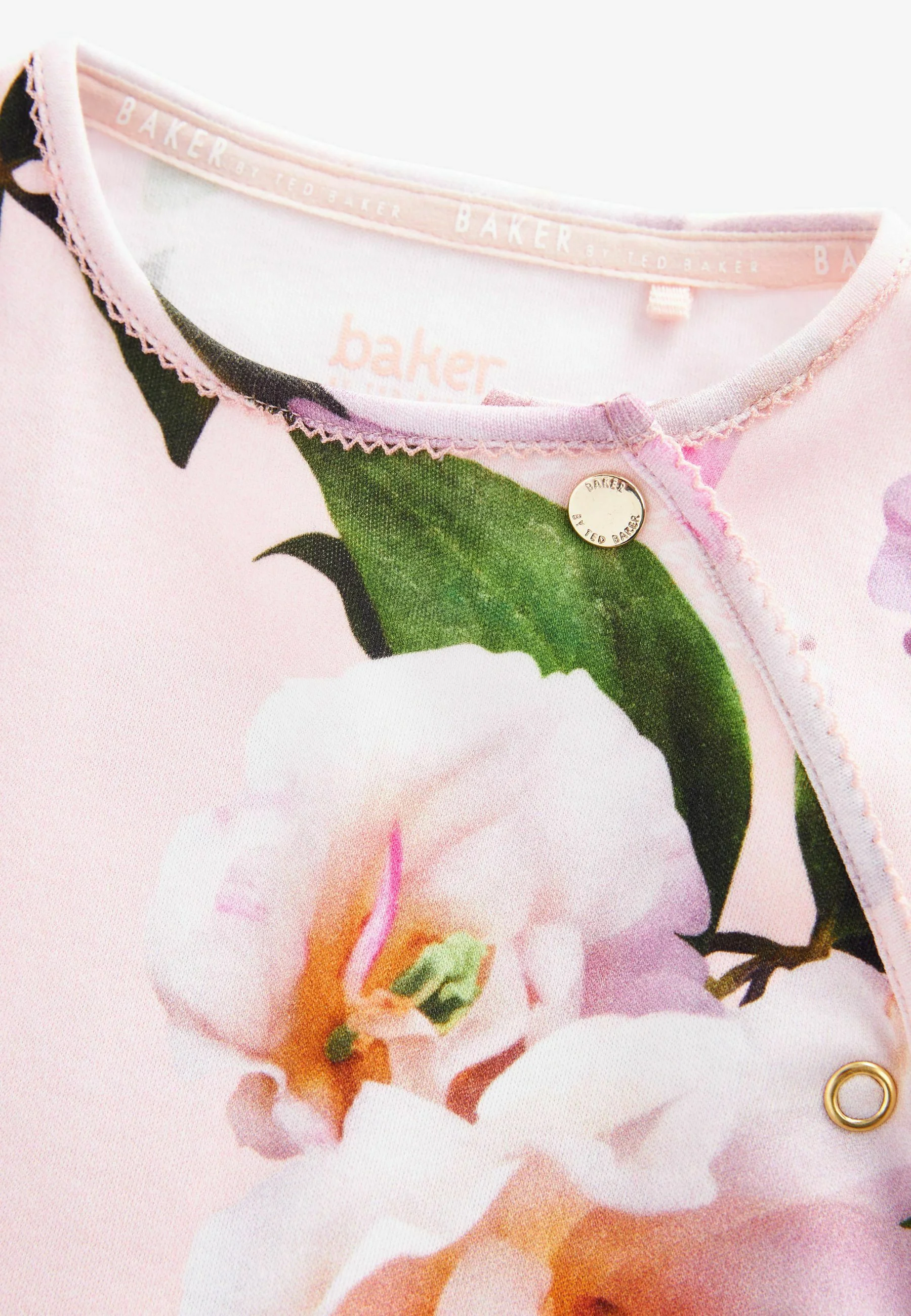 Conjunto de pijama y babero con estampado floral rosa de Baker by Ted Baker - Mono