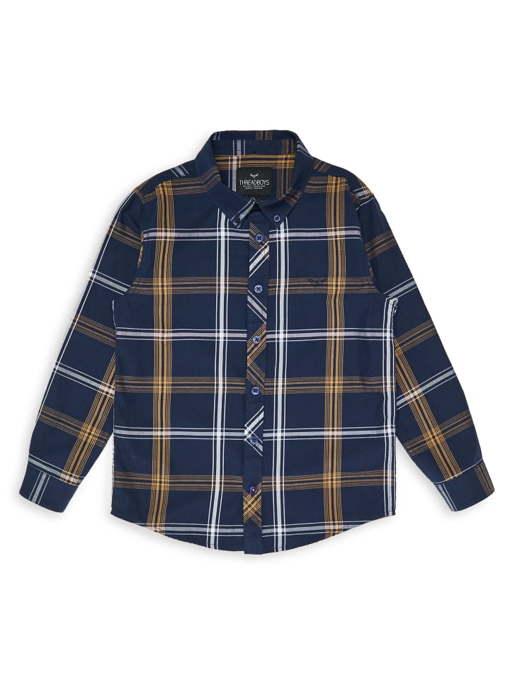 Threadboys Hemd Luca in dark blue günstig kaufen 9-10 Jahre