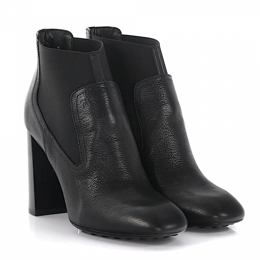 Tod's - Tods Stiefeletten Gomma T95 Leder schwarz - schwarz