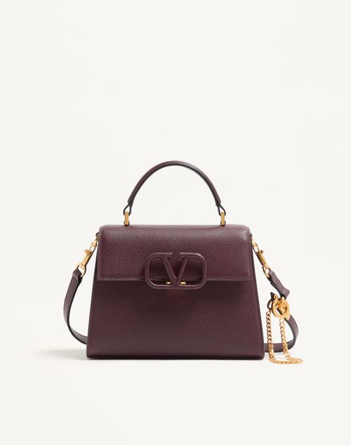 Bolsa pequena Vsling em couro de bezerro granulado