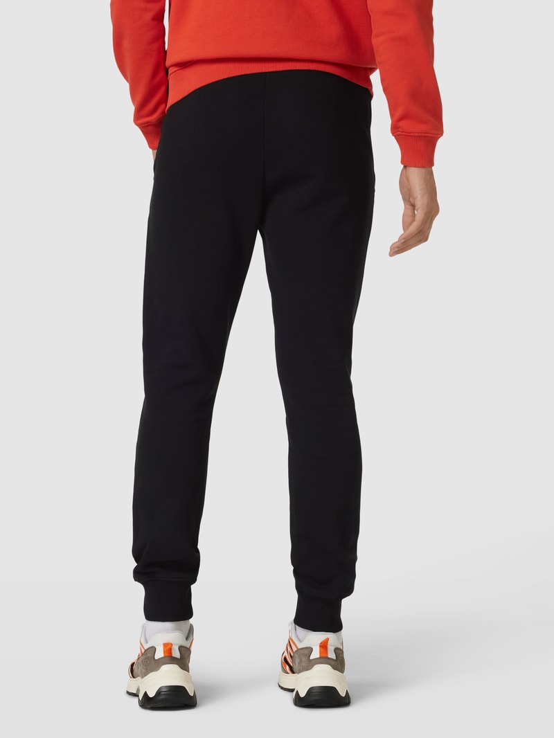 Sweatpants mit Logo-Stitching Modell 'MALIS' in schwarz
