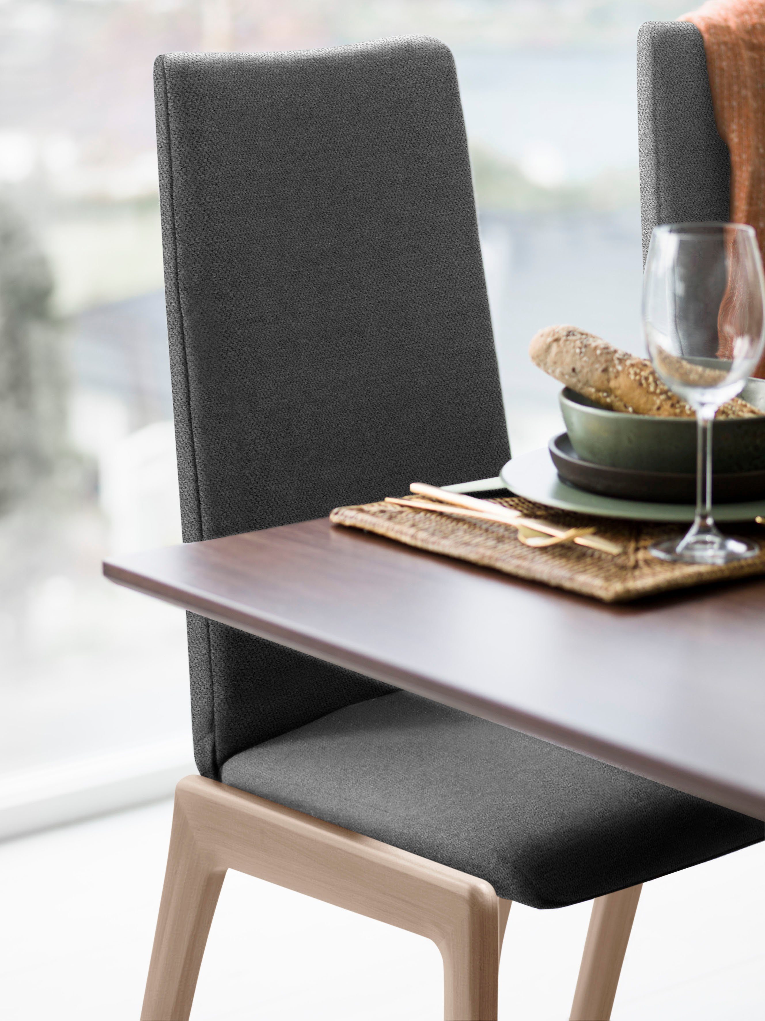 Stressless® Polsterstuhl Laurel, High Back, Größe M, mit abgerundeten Beinen in Eiche gekalkt