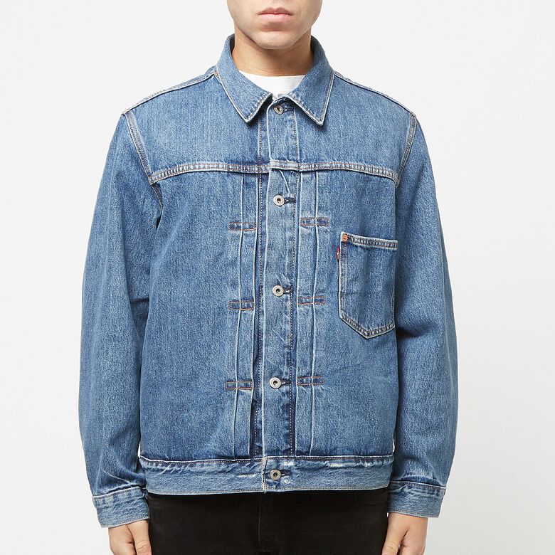Levi's Type I Trucker Dancing Queen Trucker med indigo - worn in