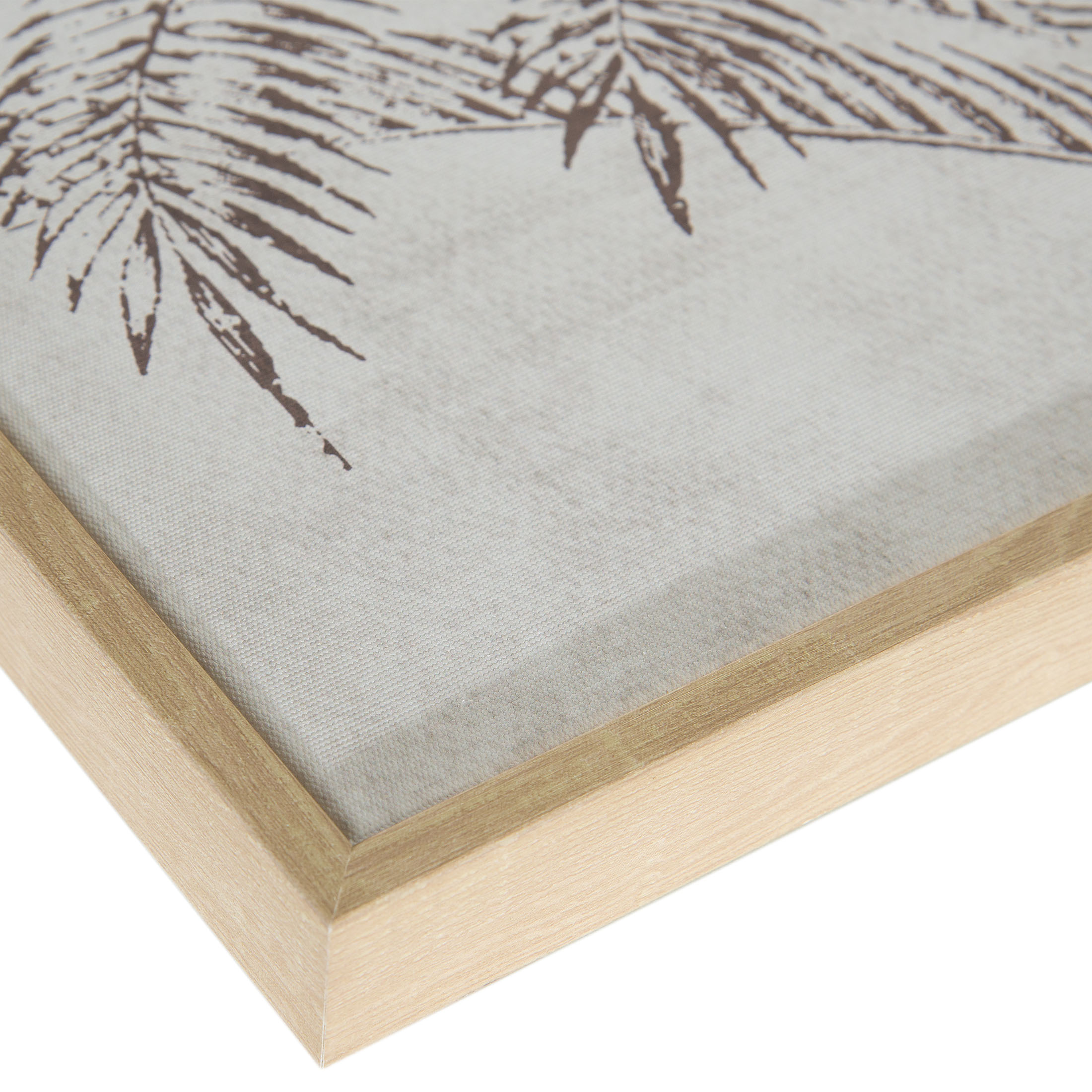 Palamos Leinwand-Druck-gerahmt, Beige