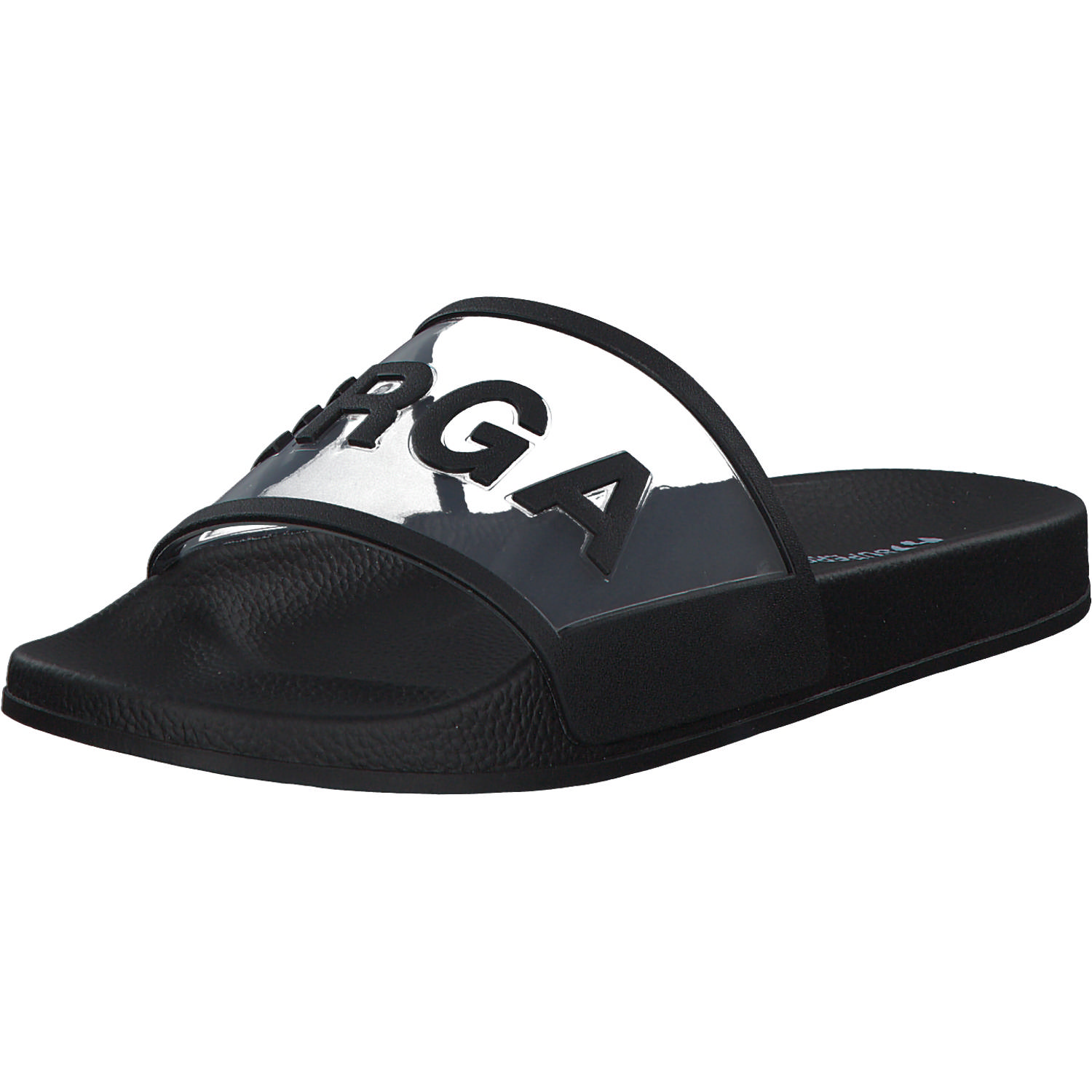 Superga 1918 Slides Clear S51138W, Badeschuhe, Damen, black