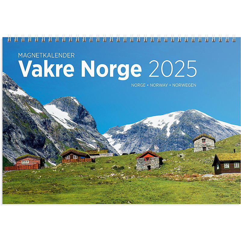Veggkalender vakre Norge 2025