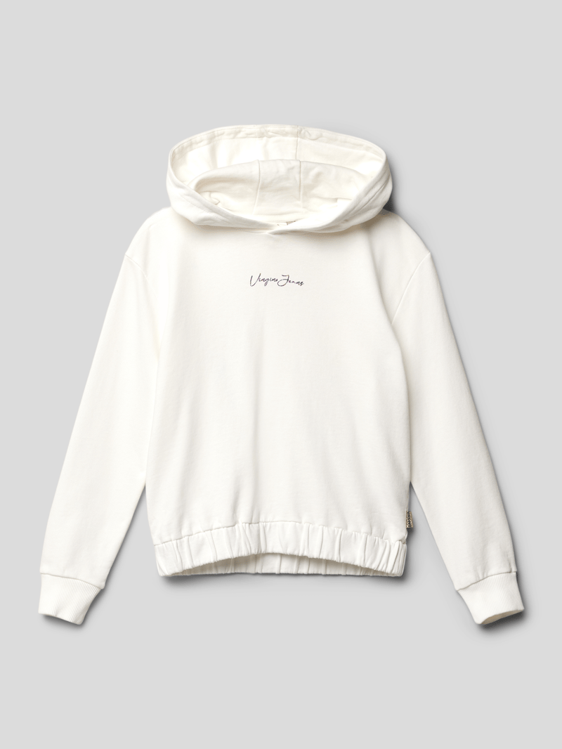 Hoodie mit Label-Print Modell 'NOLIVIA' in offwhite