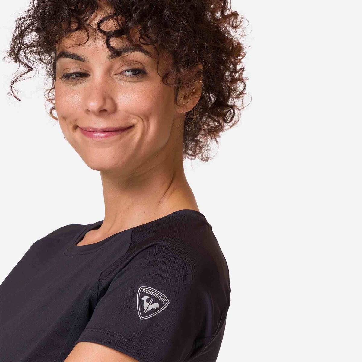 Kurzarm-Jerseyshirt für Damen Relaxed Fit