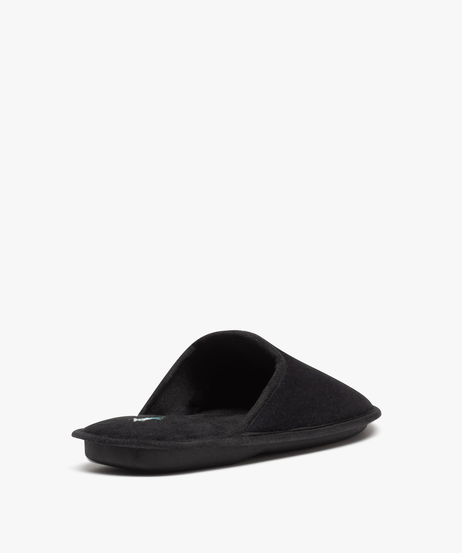Chaussons homme mules plates en velours ras Rick and Morty noir | GEMO