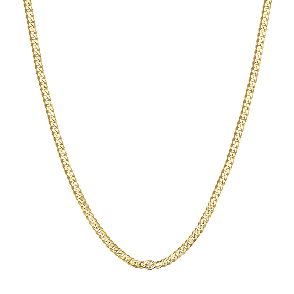 Glanzstücke München Collier en argent Argent sterling Oxyde de zirconium (CZ) en Or jaune collier