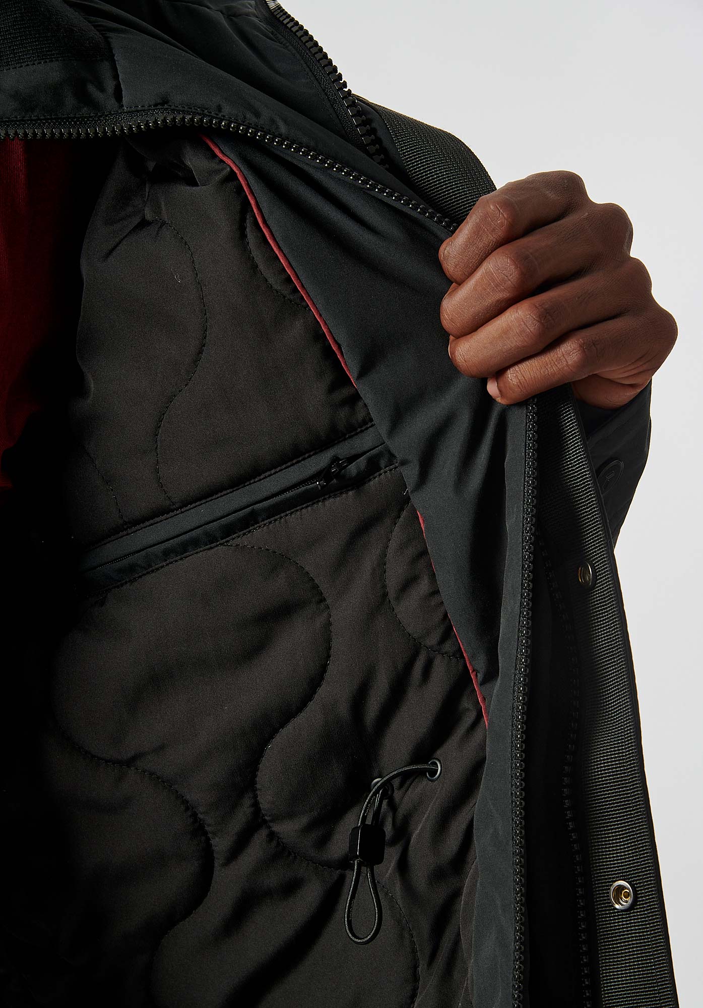 CLIVE  Parka noir homme
