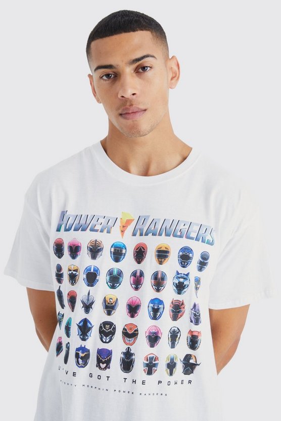 Oversize T-Shirt mit lizenziertem Power Rangers Print