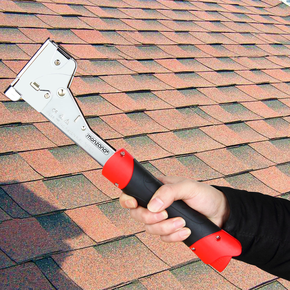 DEUBA Schlagtacker 34,5 x 8,5 x 3,5cm schwarz / rot