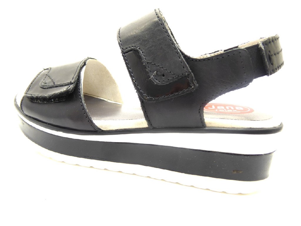 JANA Klassische Sandalen schwarz