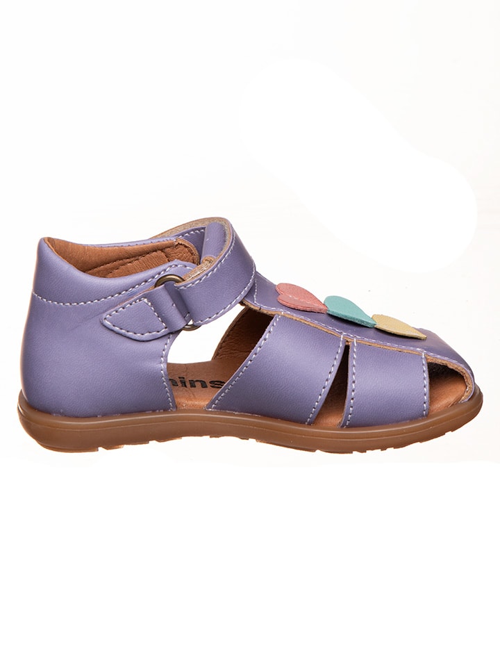 kmins Leder-Halbsandalen in Lila günstig kaufen