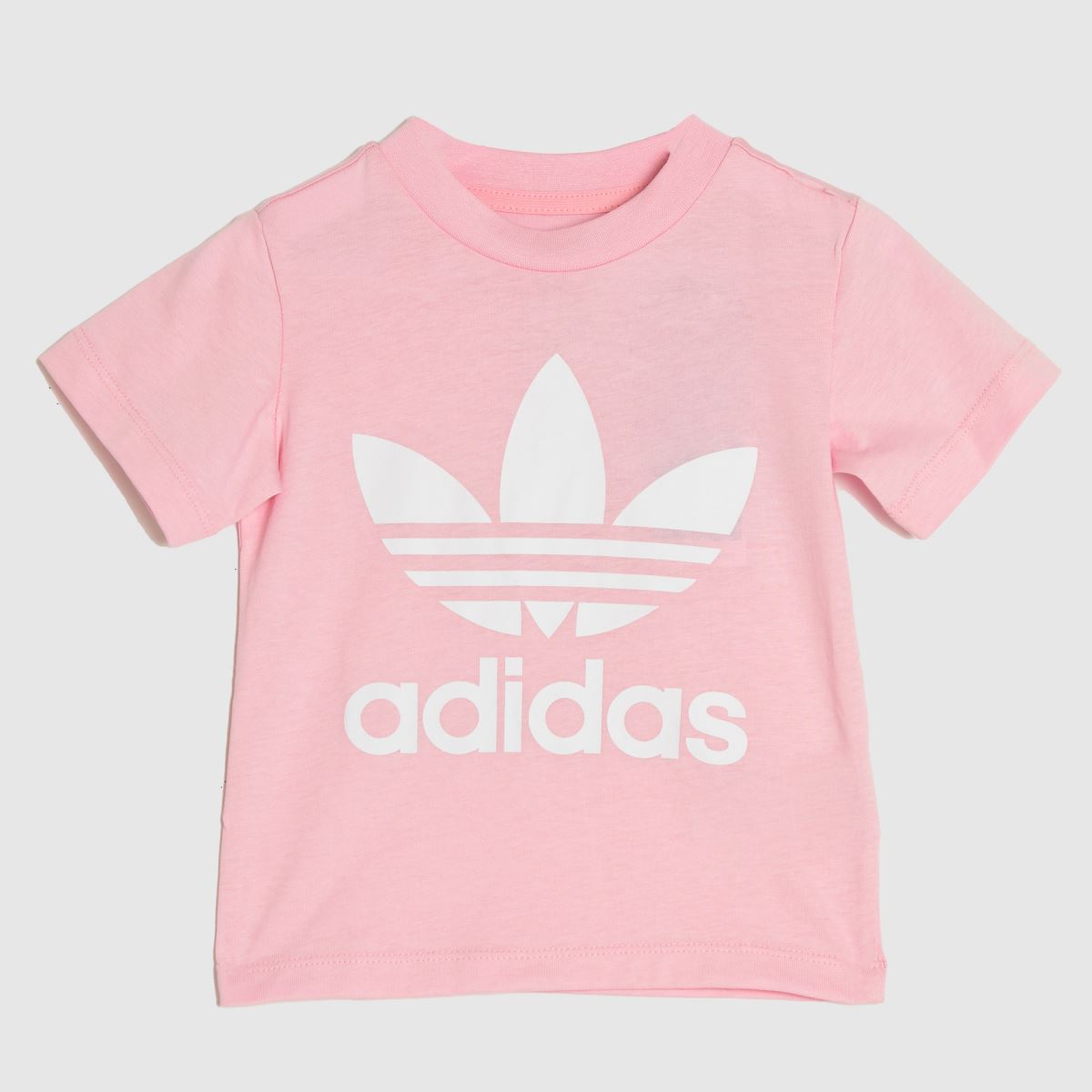 adidas – Rosa t-shirt med trefoil-motiv för barn