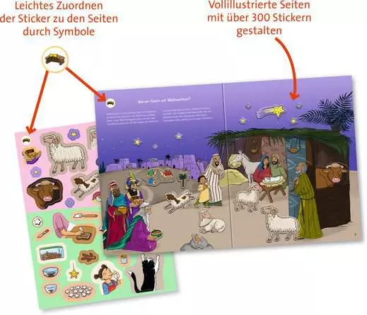 Ravensburger Wieso? Weshalb? Warum? Stickerheft: Weihnachten