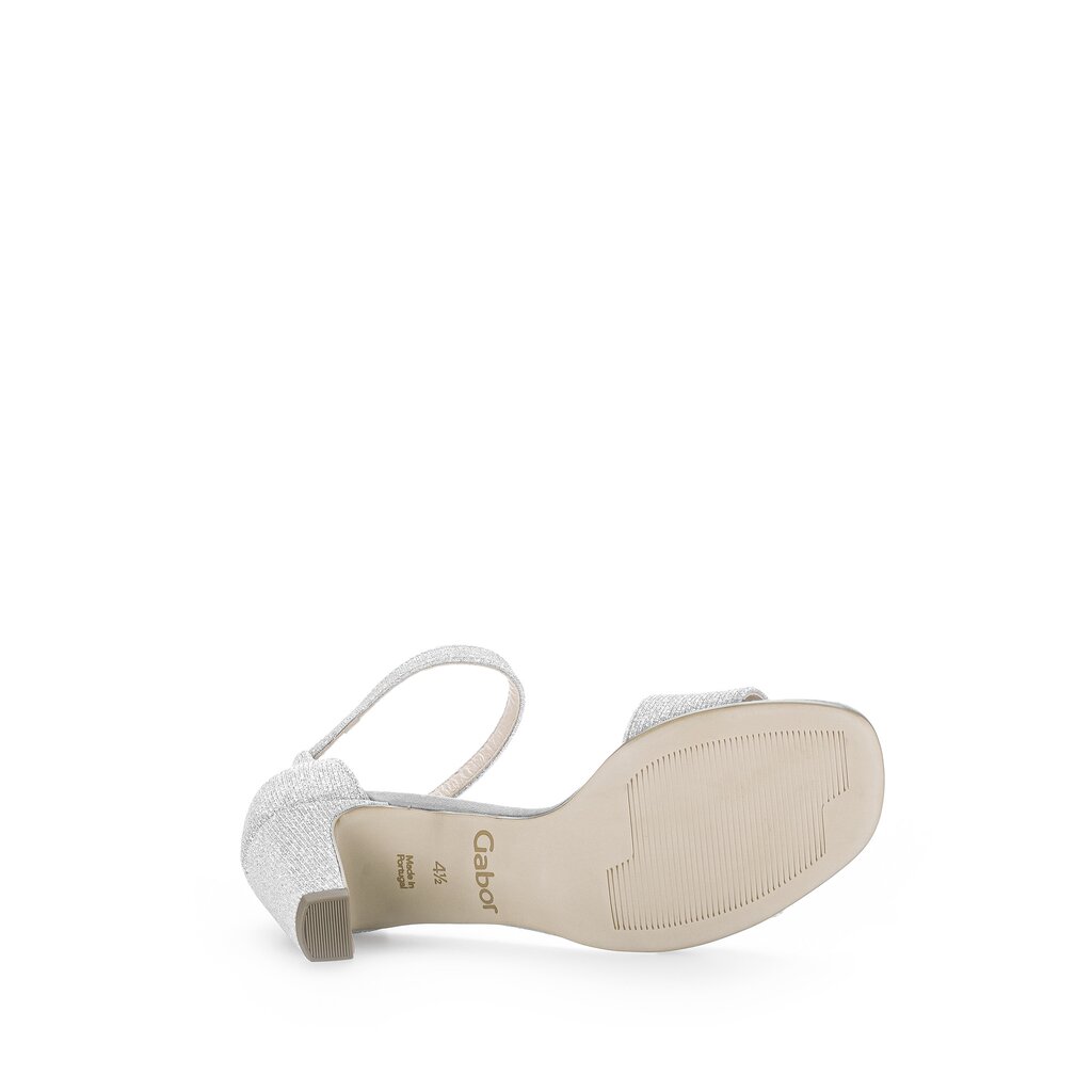 Gabor fashion Riemchensandale silber