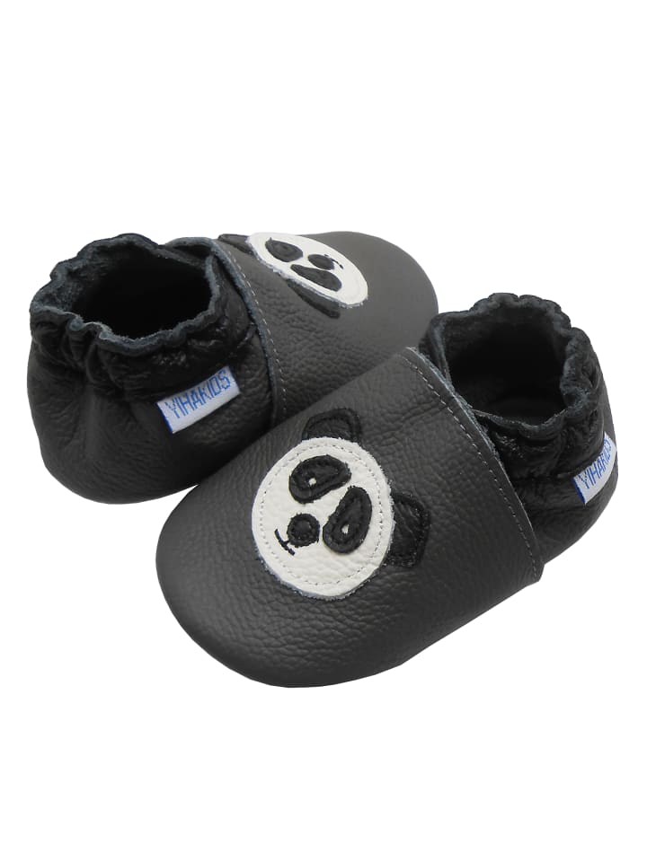Yalion Leder-Krabbelschuhe 