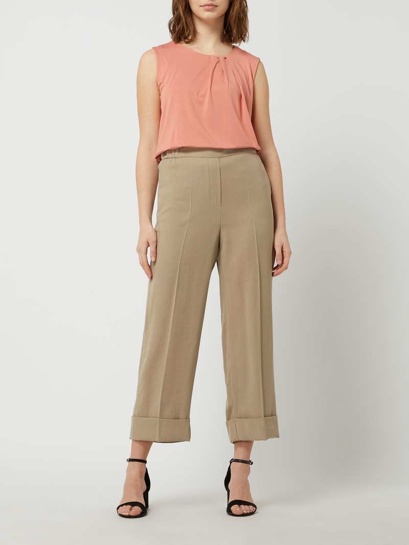 Culotte aus Viskosemischung in sand