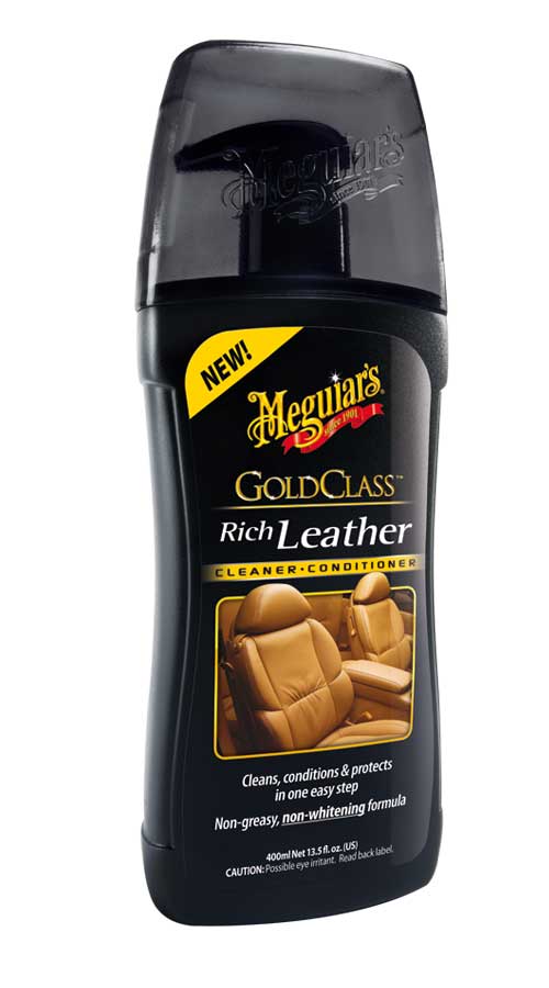Meguiar's G17914EU Gold Class Rich Leather Cleaner/Conditioner Lederreinigung- und pflege, 400 ml - ATU