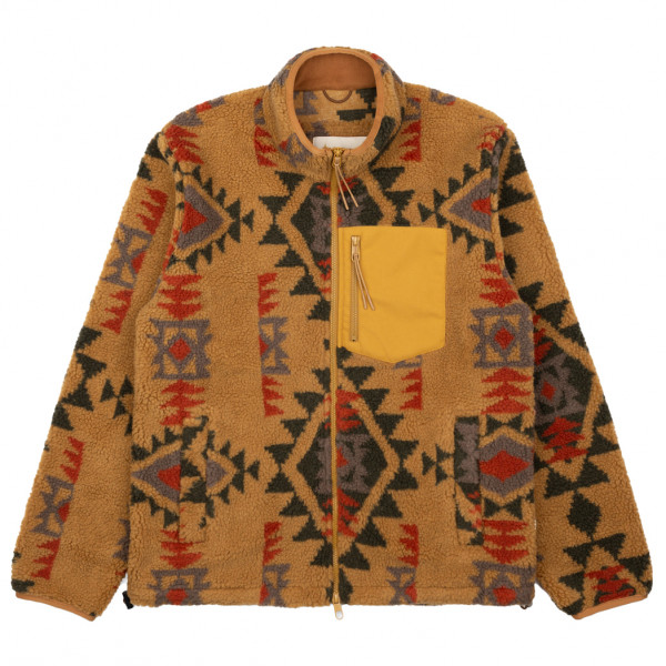Revolution - Short Printed Fleece Jacket with High Collar - Fleecejacke