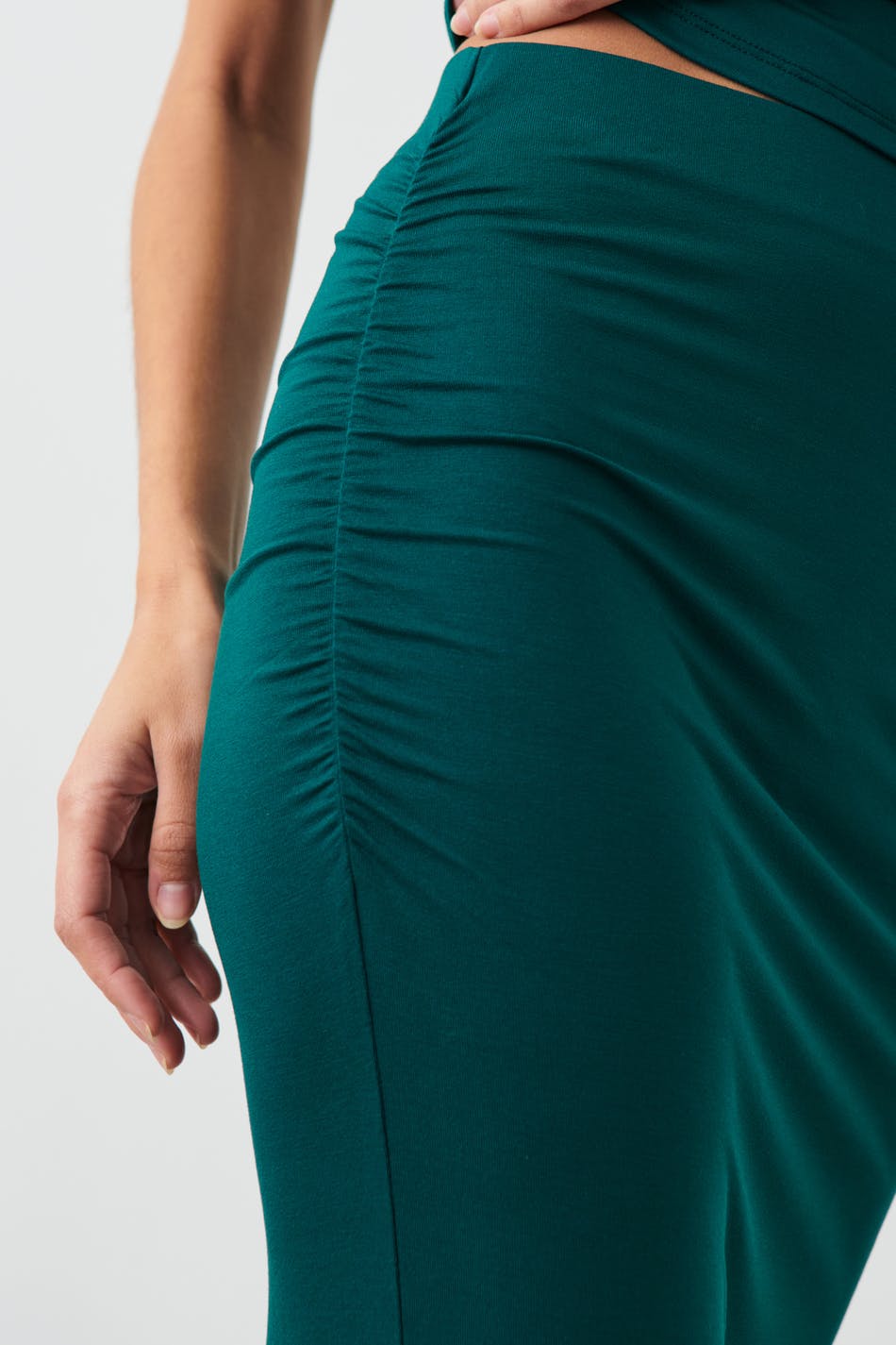 Soft touch ruched skirt