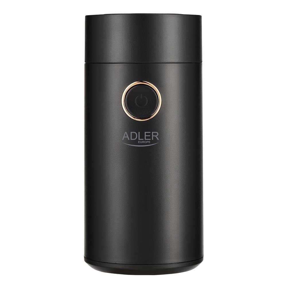 Adler Kaffeemühle AD4446bg, 150 W Elektrische Kaffeemühle 75 Gramm aus Edelstahl