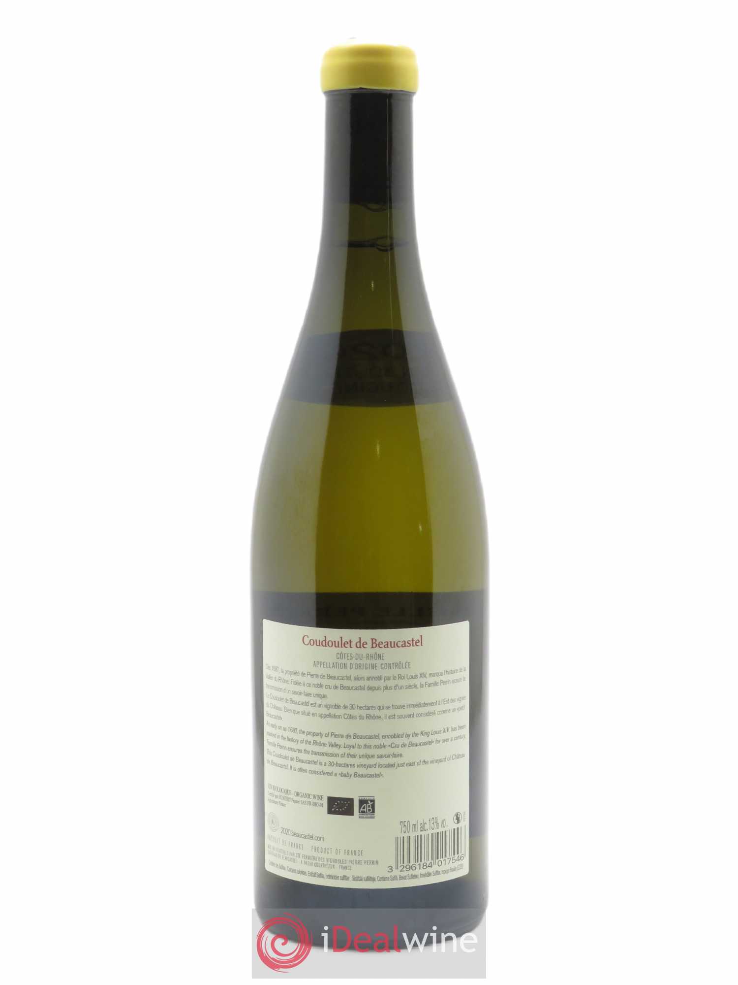 Côtes du Rhône Coudoulet de Beaucastel Famille Perrin  2020 - Lot de 1 Bouteille