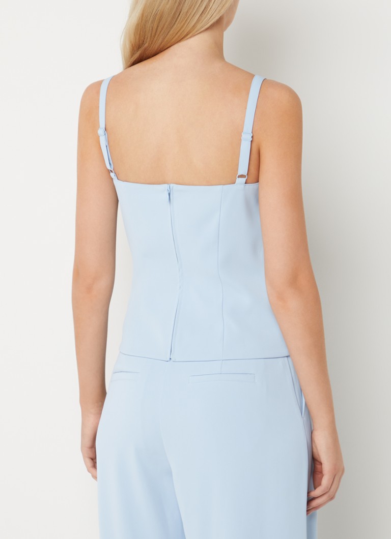 French Connection Harry top with rectangular neckline