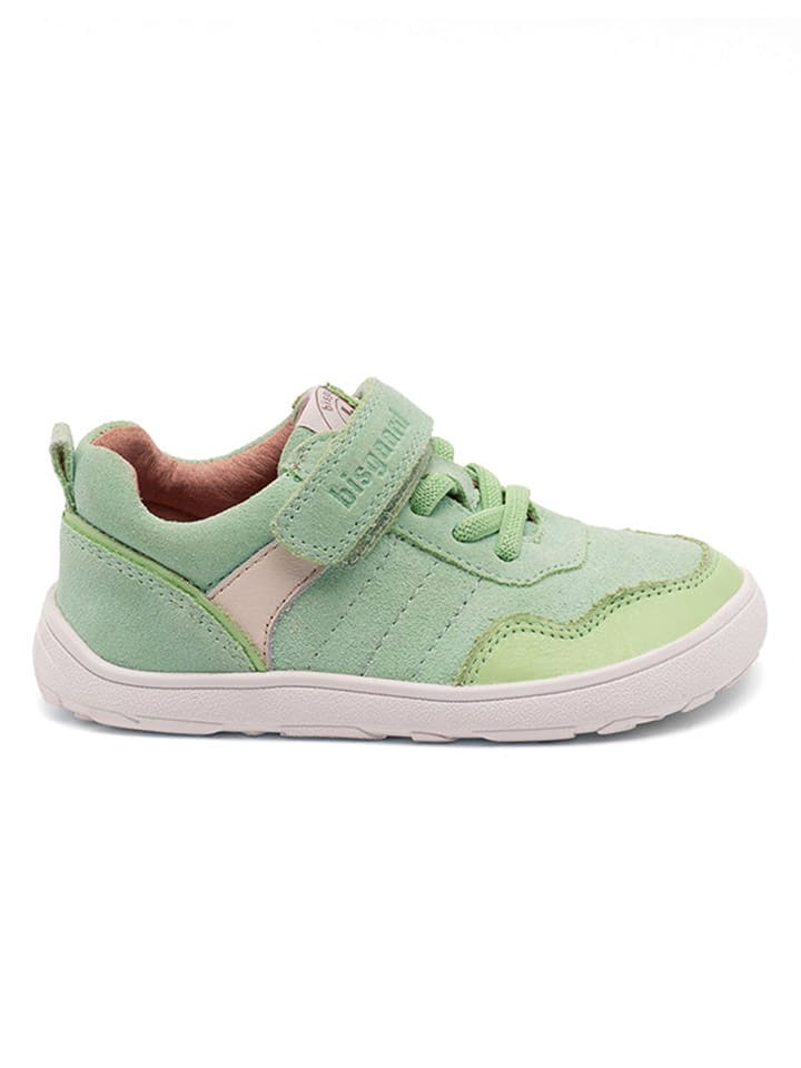bisgaard Leder-Sneakers in Grün günstig kaufen