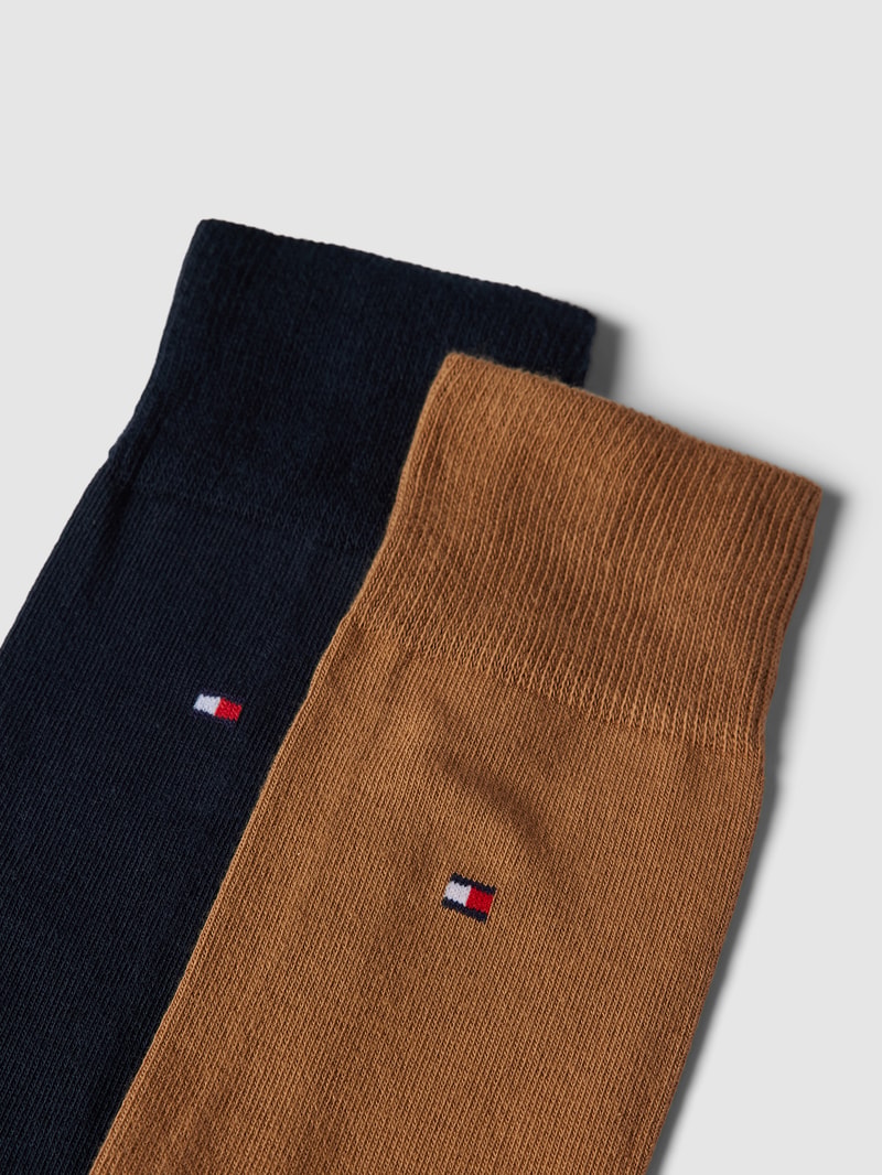 Socken mit Label-Details im 2er-Pack in beige